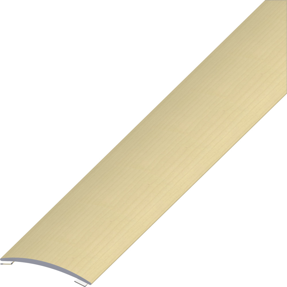 &Uuml;bergangsprofil Aluminium pulverbeschichtet 1000 x 30 x 5 mm Holzoptik Ahorn selbstklebend