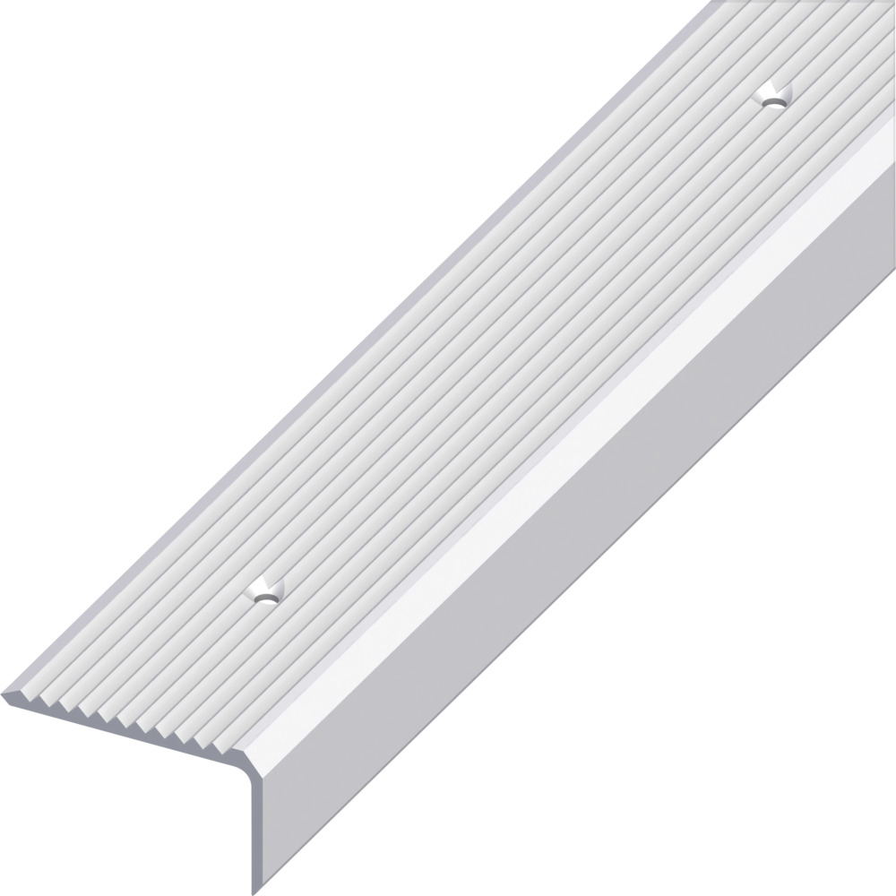 Treppen-Profil breit Aluminium eloxiert 1000 x 41 x 23 mm silberfarben