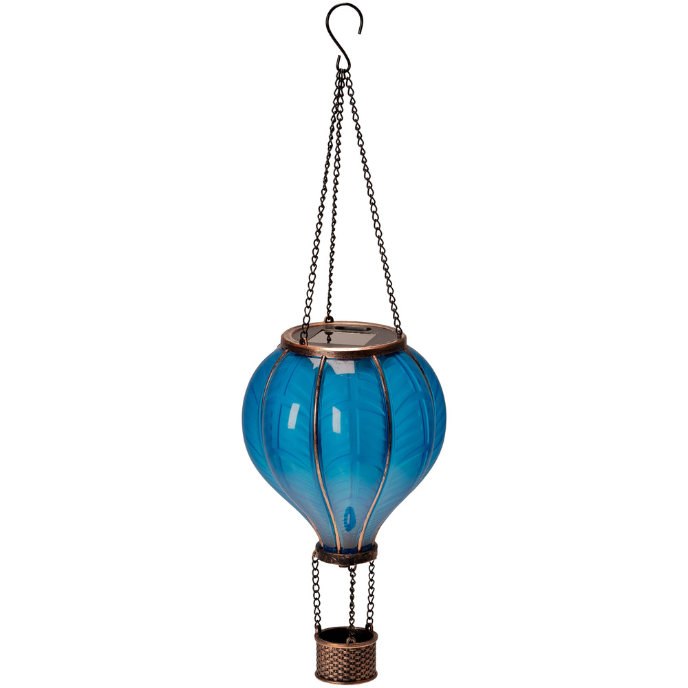 Solar-LED-Hei&szlig;luftballon blau 46,5 cm