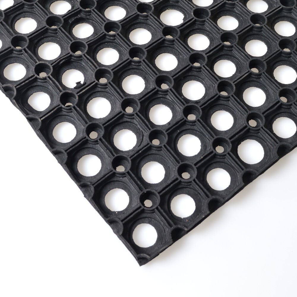 Fu&szlig;matte aus Gummi 100 x 50 cm, Ringform image number 1