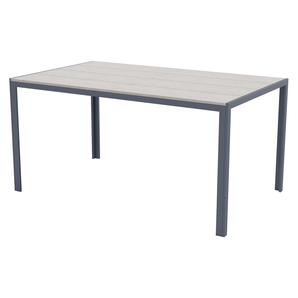 Gartentisch Nonwood 150 x 90 cm mit Aluminiumgestell