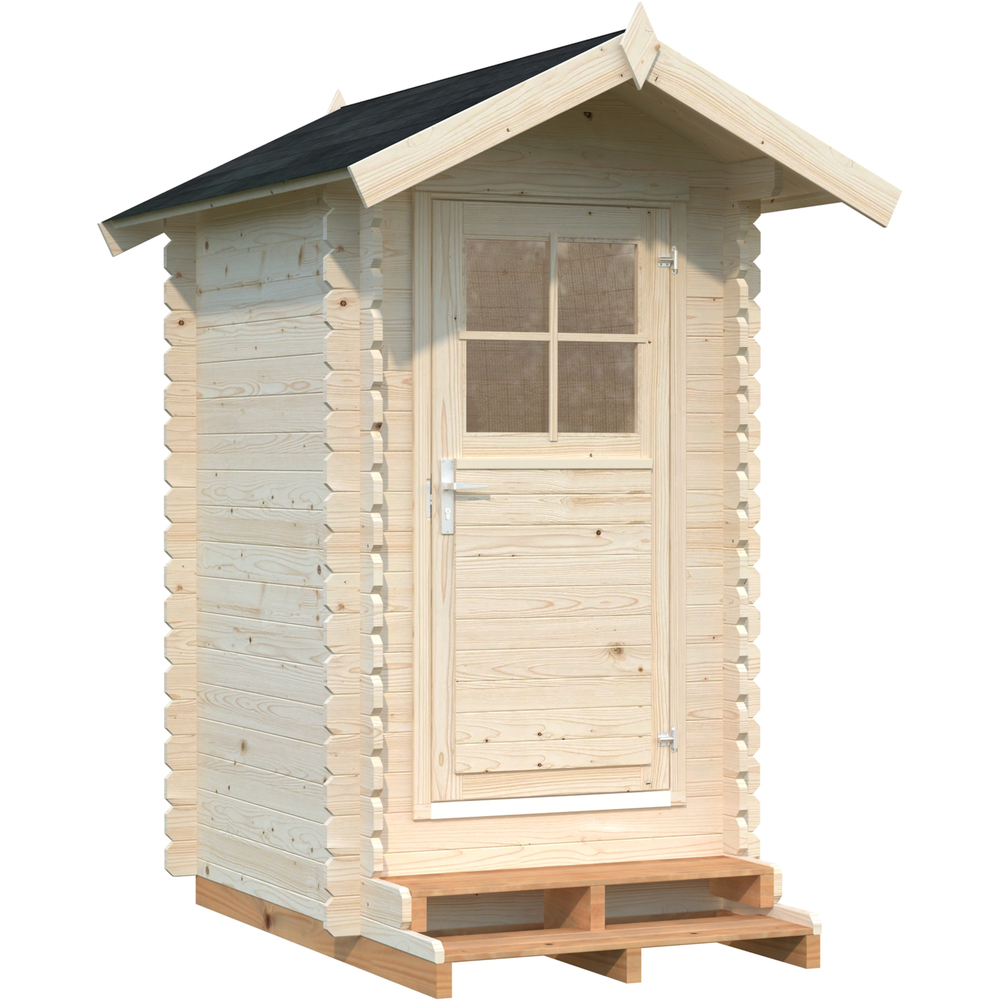 Toilettenhaus "Petteri" 1,5 m&sup2;, Fichtenholz