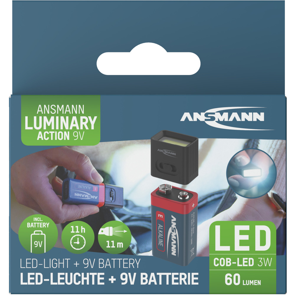 COB-LED-Leuchte mit 9V Batterie image number 5