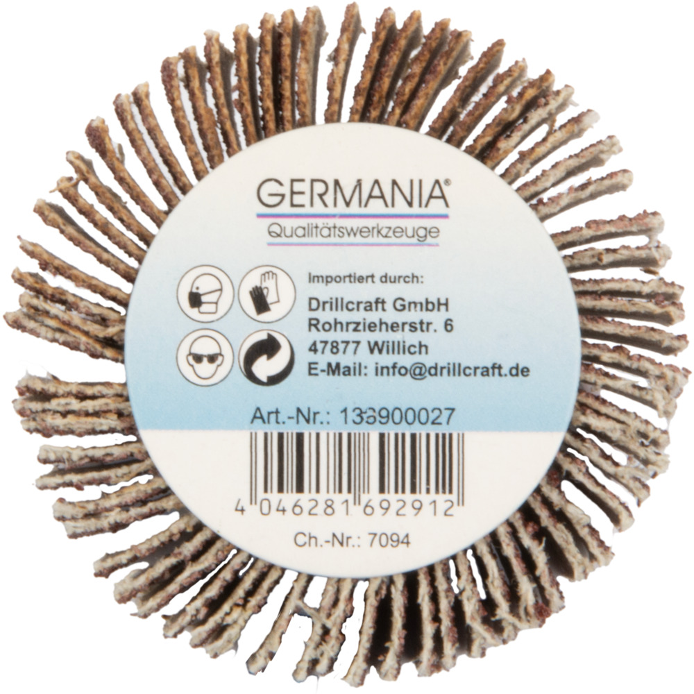GERMANIA&reg; F&auml;cherschleifer &Oslash; 50 x 20 mm K80 image number 3