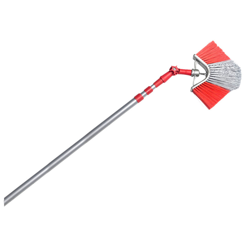 Fassadenbesen teleskopierbar von bis 360 cm aus Kunststoff in Rot image number 1