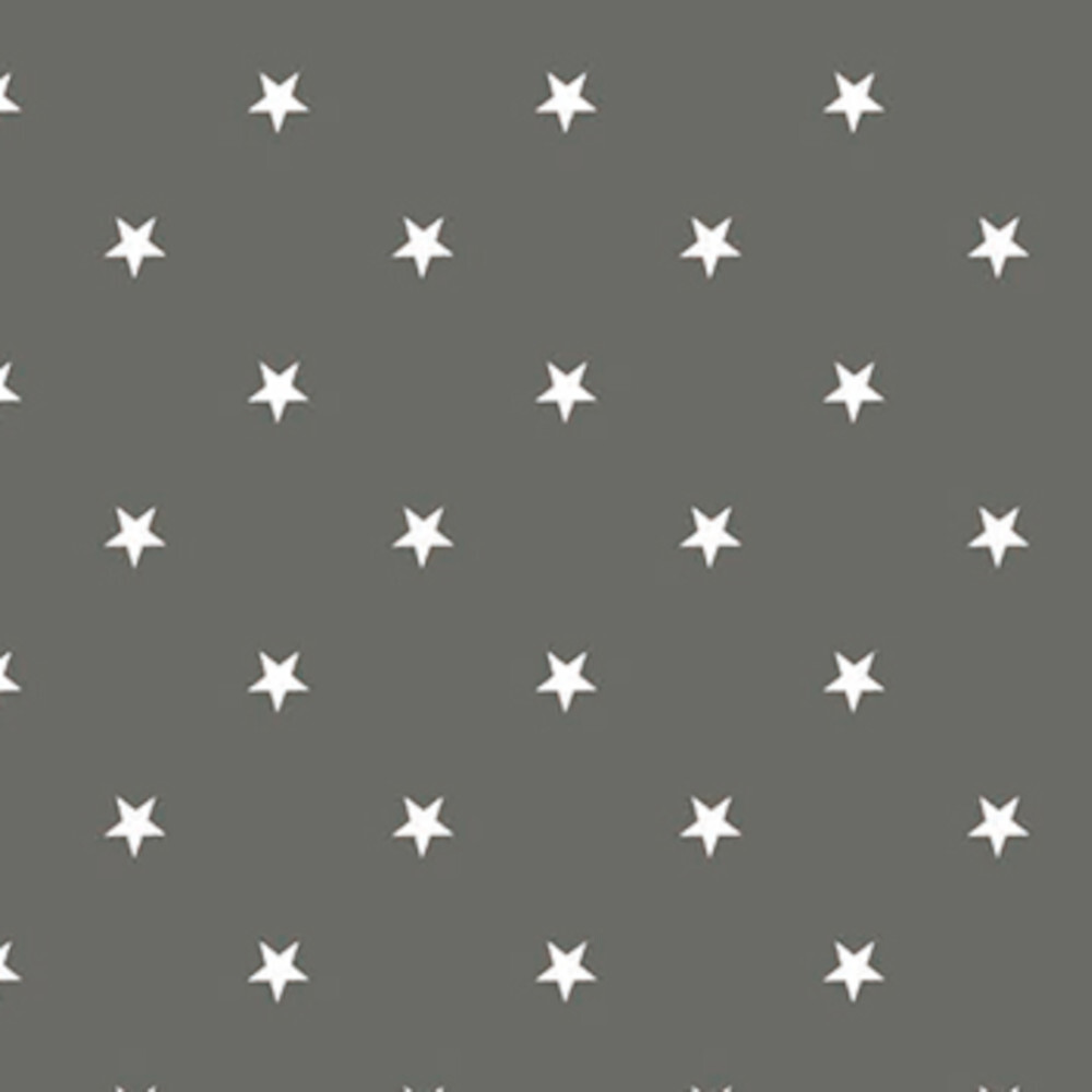 Wachstuch 1,40m Star grau/wei&szlig;