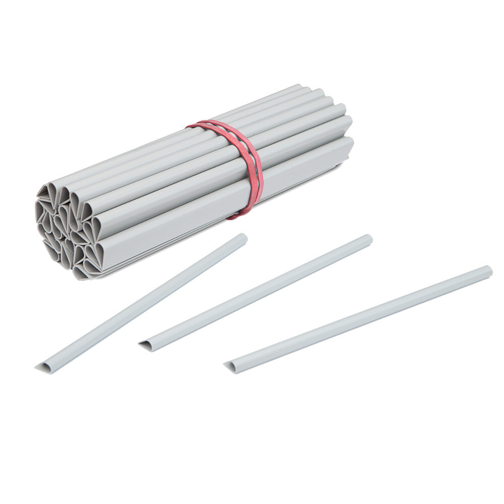 Zaun Sichtschutz und Windschutz A1-Blickdicht 3 Rollen, 19 cm Breit in Wei&szlig;aluminium mit Klemmschienen image number 2