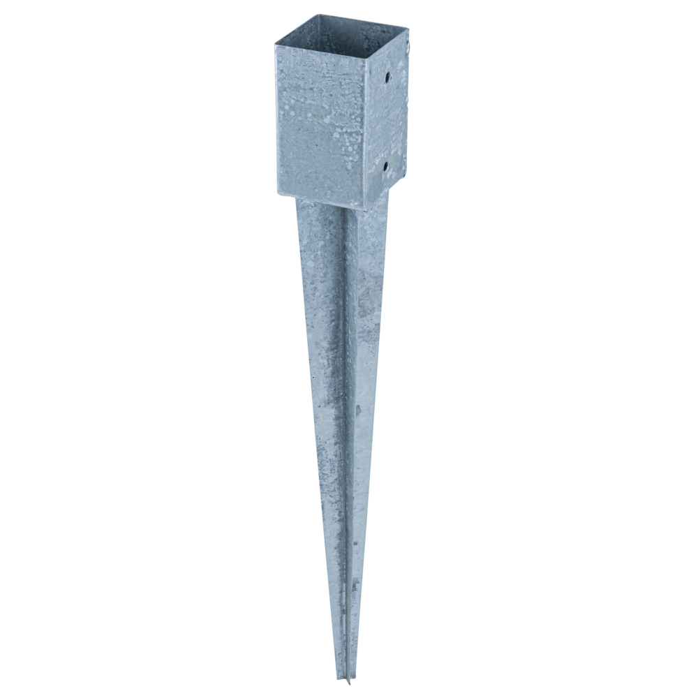 Einschlagbodenh&uuml;lse 91x91x750mm Stahl feuerverzinkt