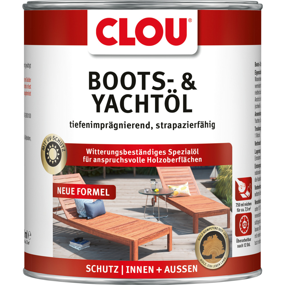 Clou&reg; Boots- & Yacht&ouml;l transparent 750 ml
