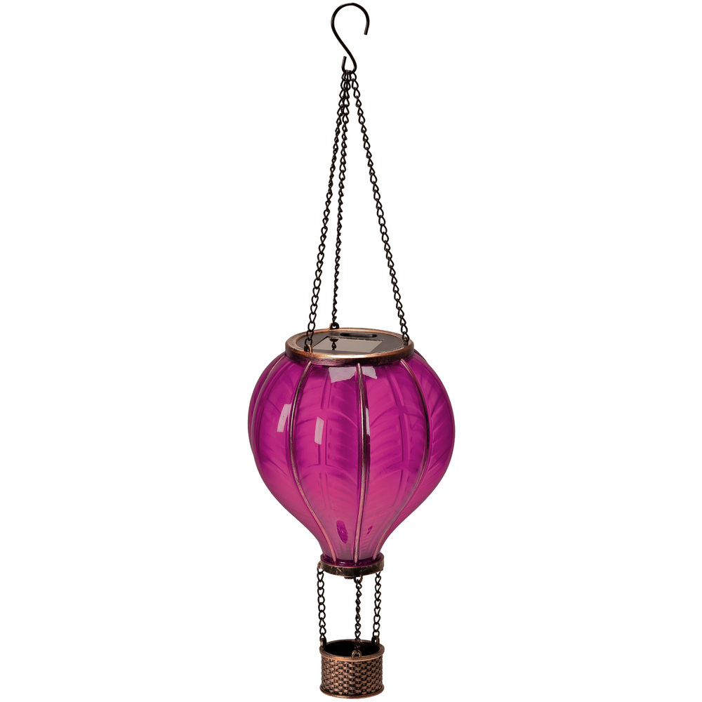 Solar-LED-Hei&szlig;luftballon pink 46,5 cm