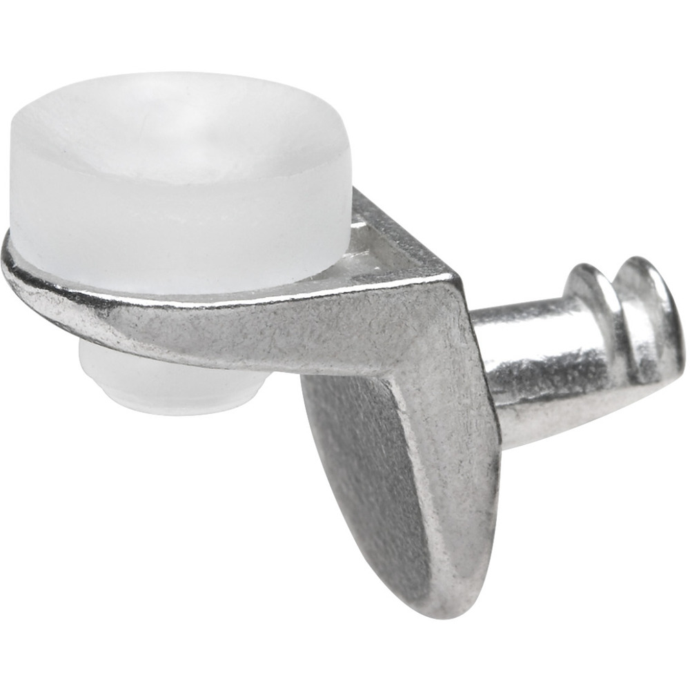 Glasbodentr&auml;ger 5mm Zink-Druckguss, silber