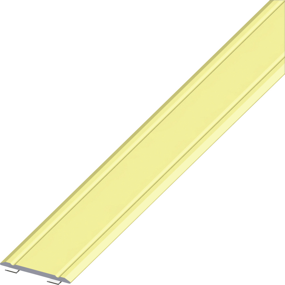 &Uuml;bergangsprofil Aluminium eloxiert 1000 x 30 x 2 mm messingfarben selbstklebend