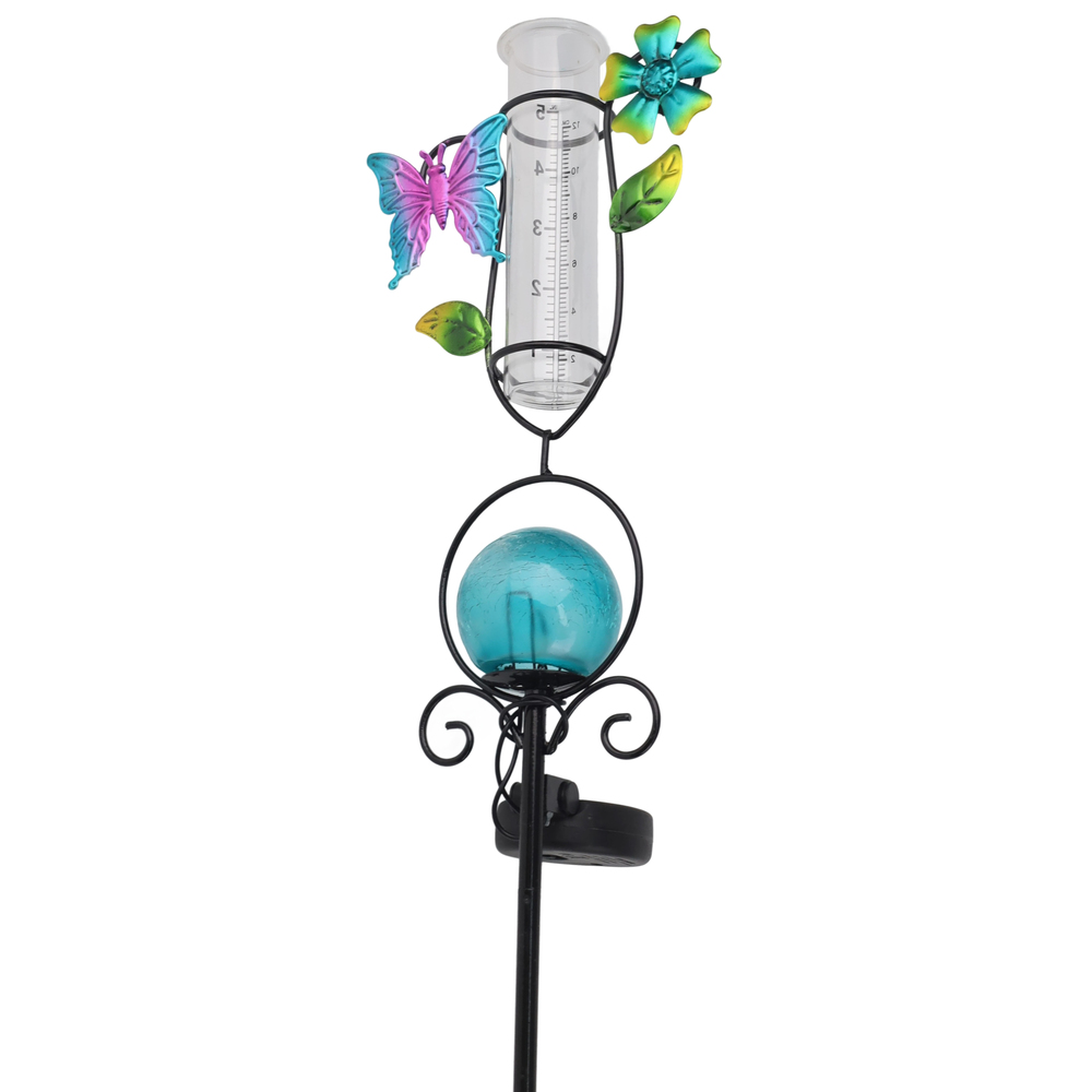Solar-LED-Regenmesser 90 cm, 3-fach sortiert image number 6