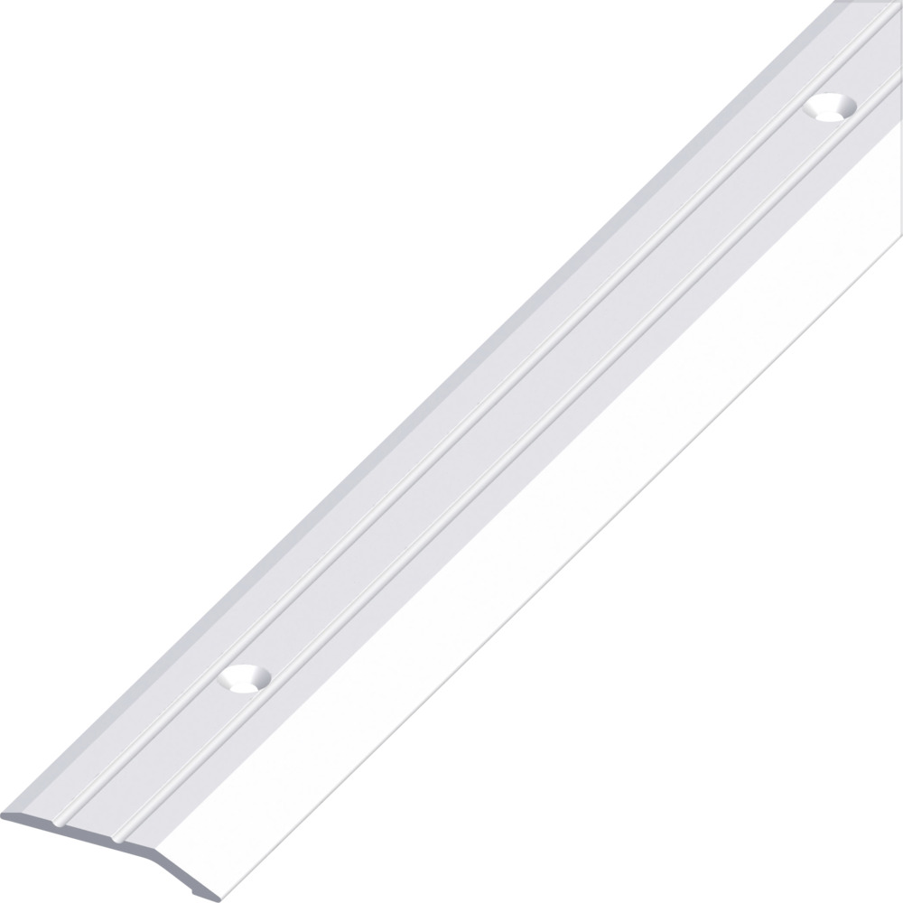 Flach-Abschluss-Profil Aluminium eloxiert 1000 x 30 x 5 mm silberfarben gelocht
