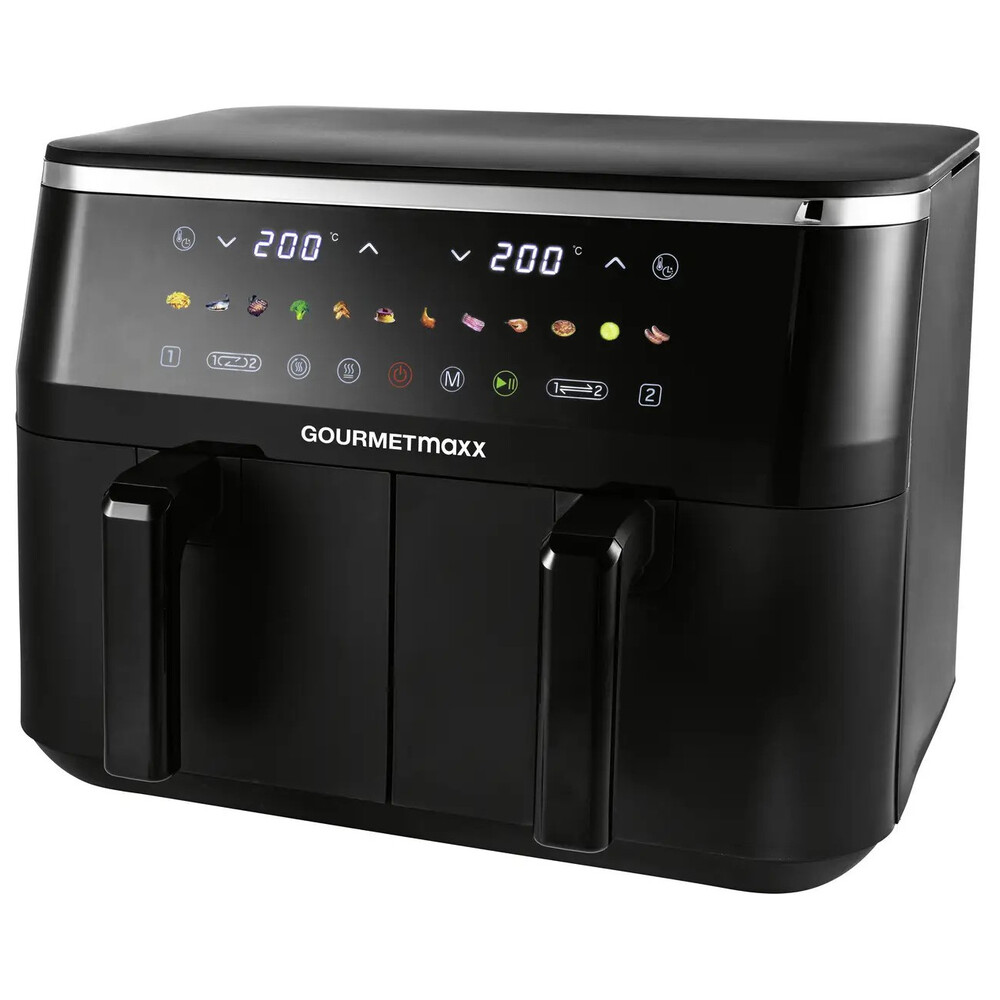 GOURMETmaxx Doppel-Hei&szlig;luftfritteuse 3100 Watt