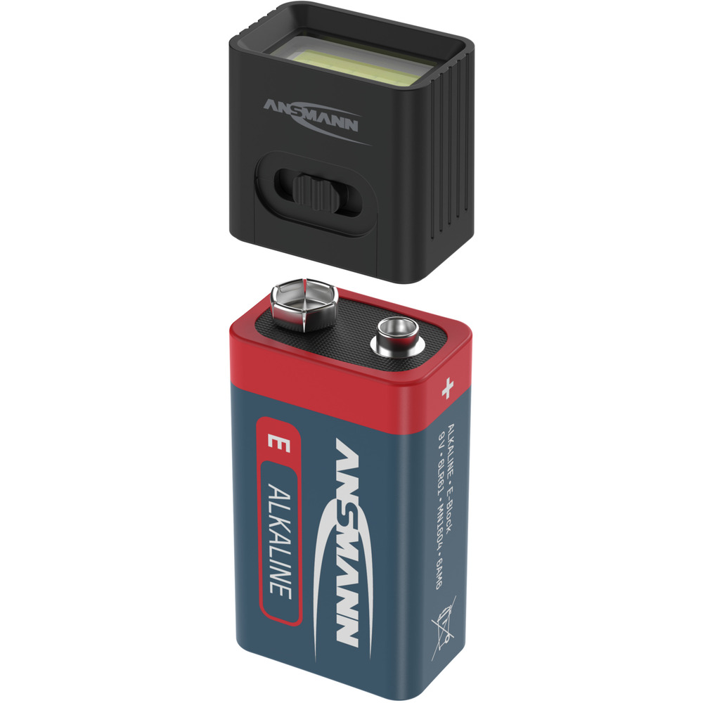 COB-LED-Leuchte mit 9V Batterie