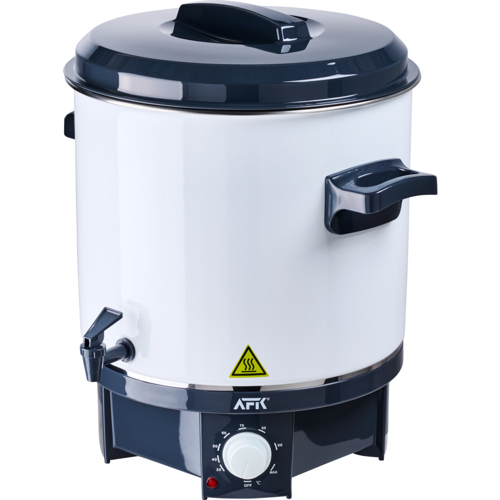 AFK Emaille-Einkochtopf 1800 Watt mit 27 Liter Fassungsverm&ouml;gen