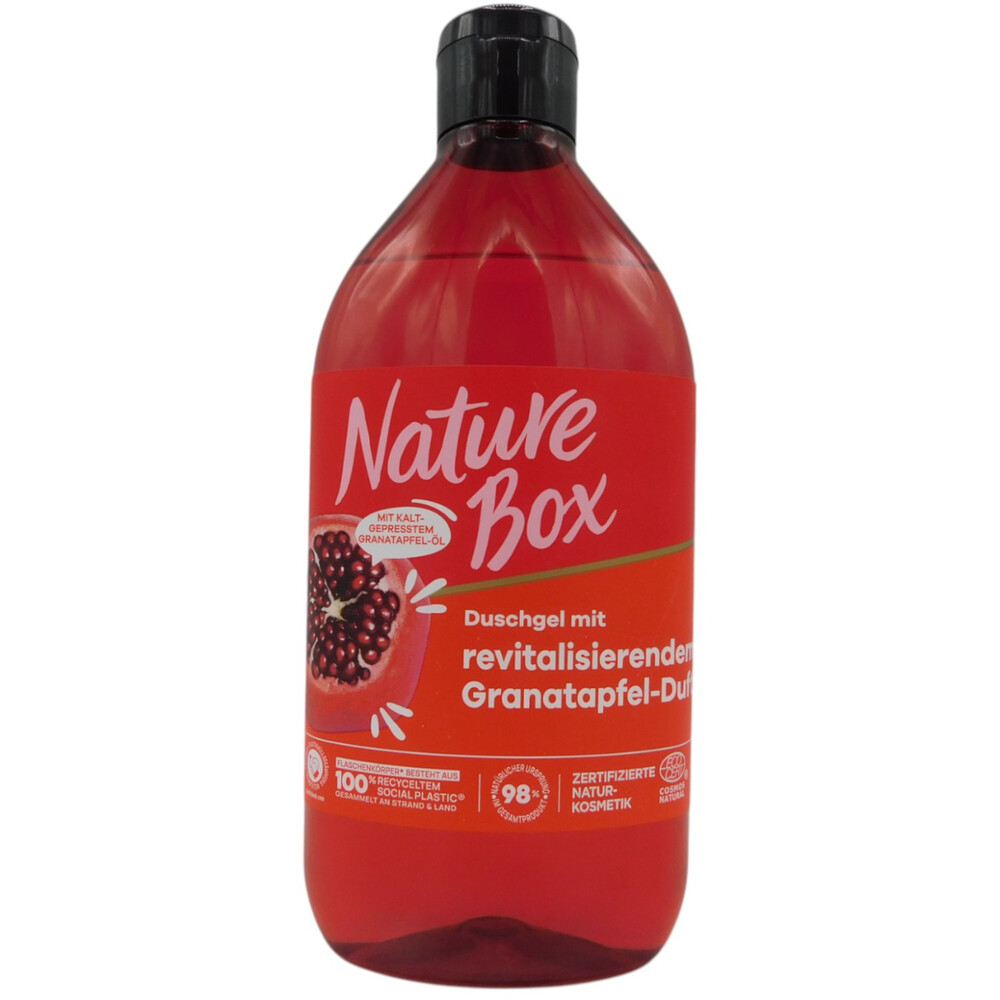 Nature Box Duschgel mit Granatapfel&ouml;l und Granatapfel-Duft 385 ml