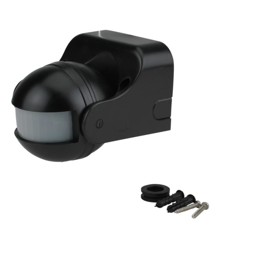 Bewegungsmelder 180&deg; 1000 Watt schwarz