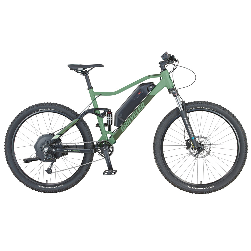 PROPHETE Graveler 22 Fully E-Mountain-Bike 27,5" in Gr&uuml;n image number 1