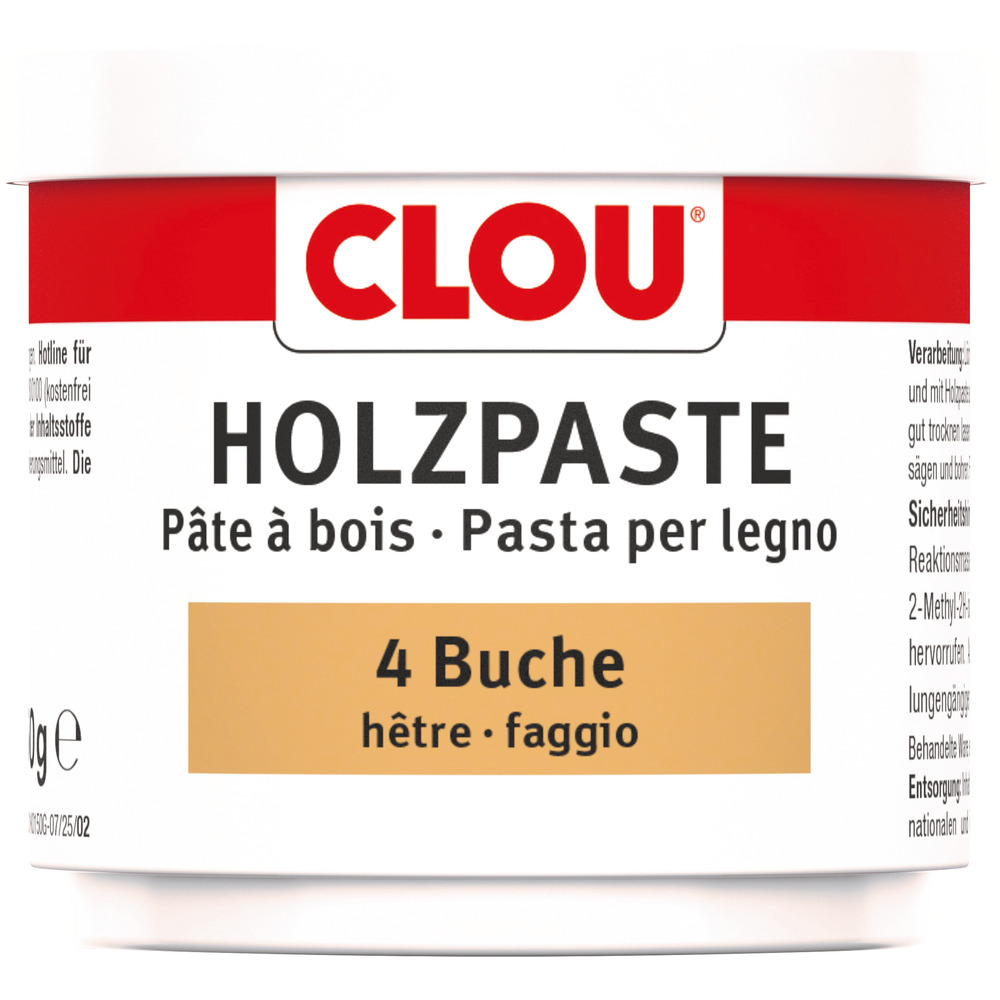 Clou&reg; Holzpaste-Dose Holzreparaturmasse Nr.4 buche