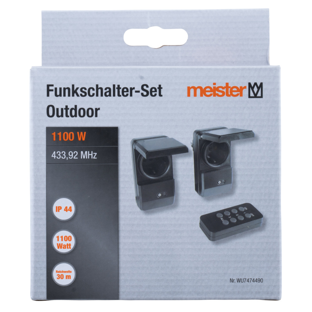 Funksteckdosen-Set, 2 St&uuml;ck, mit Fernbedienung, f&uuml;r au&szlig;en image number 3