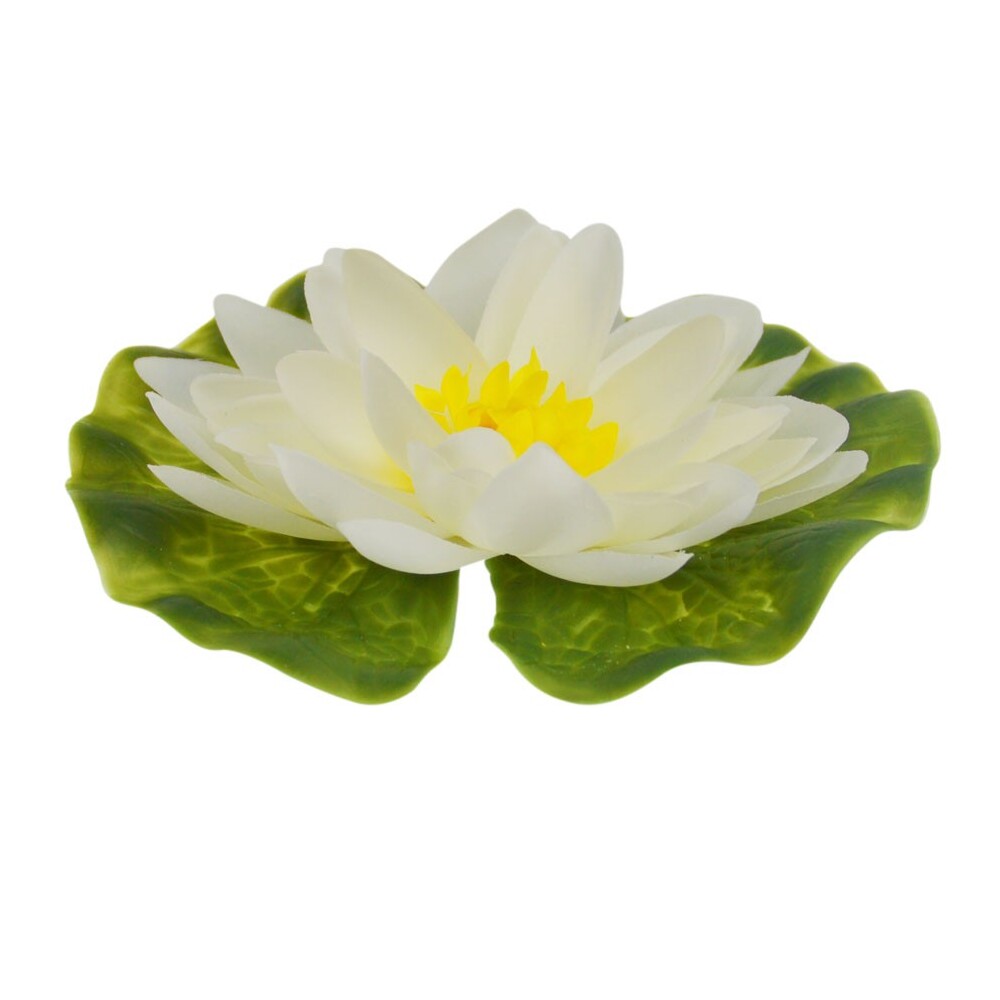 Gardena Seerose Kunststoff &Oslash;13 cm wei&szlig; - B-Ware image number 0
