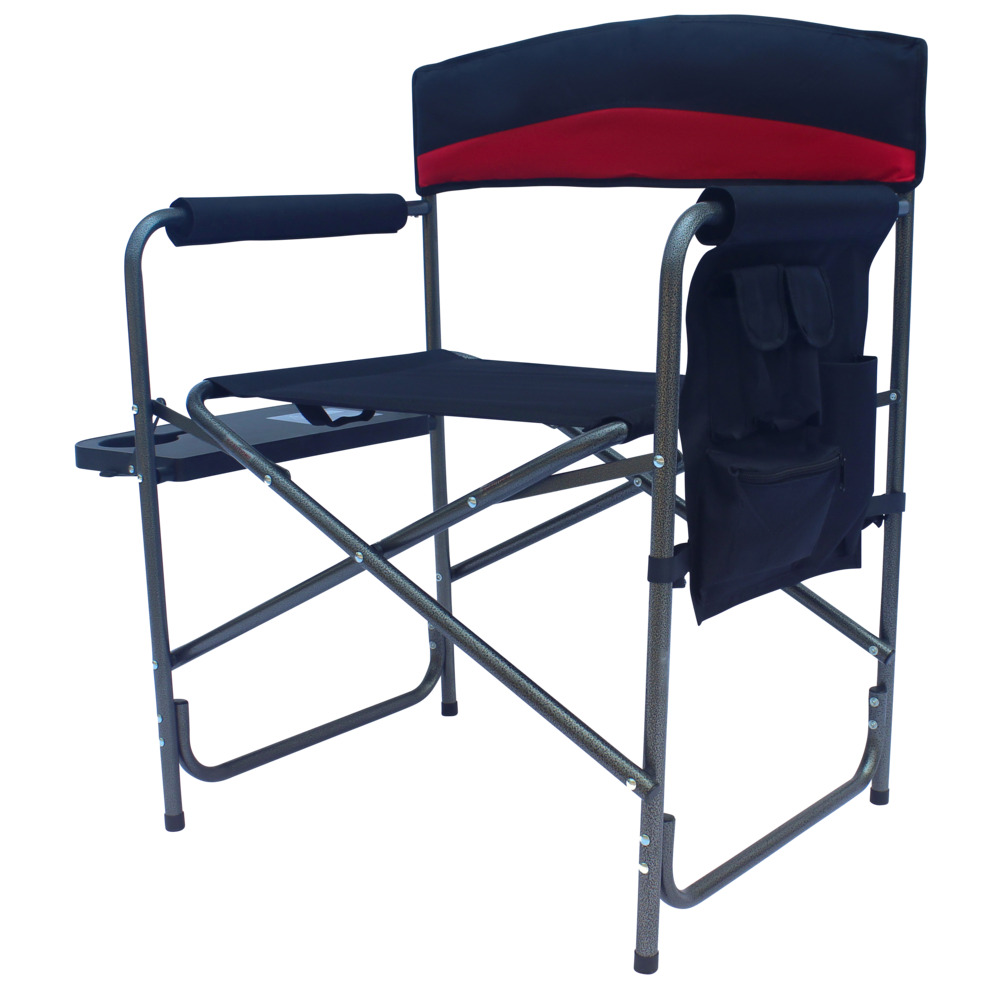 Comfort Campingsessel XXL 50 x 63 x 83 cm Schwarz-Rot image number 2