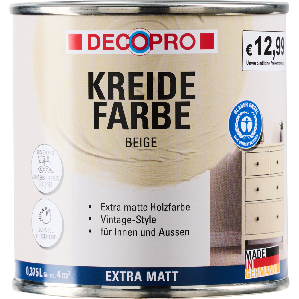 DECOPRO Kreidefarbe 375 ml beige, matt image number 1