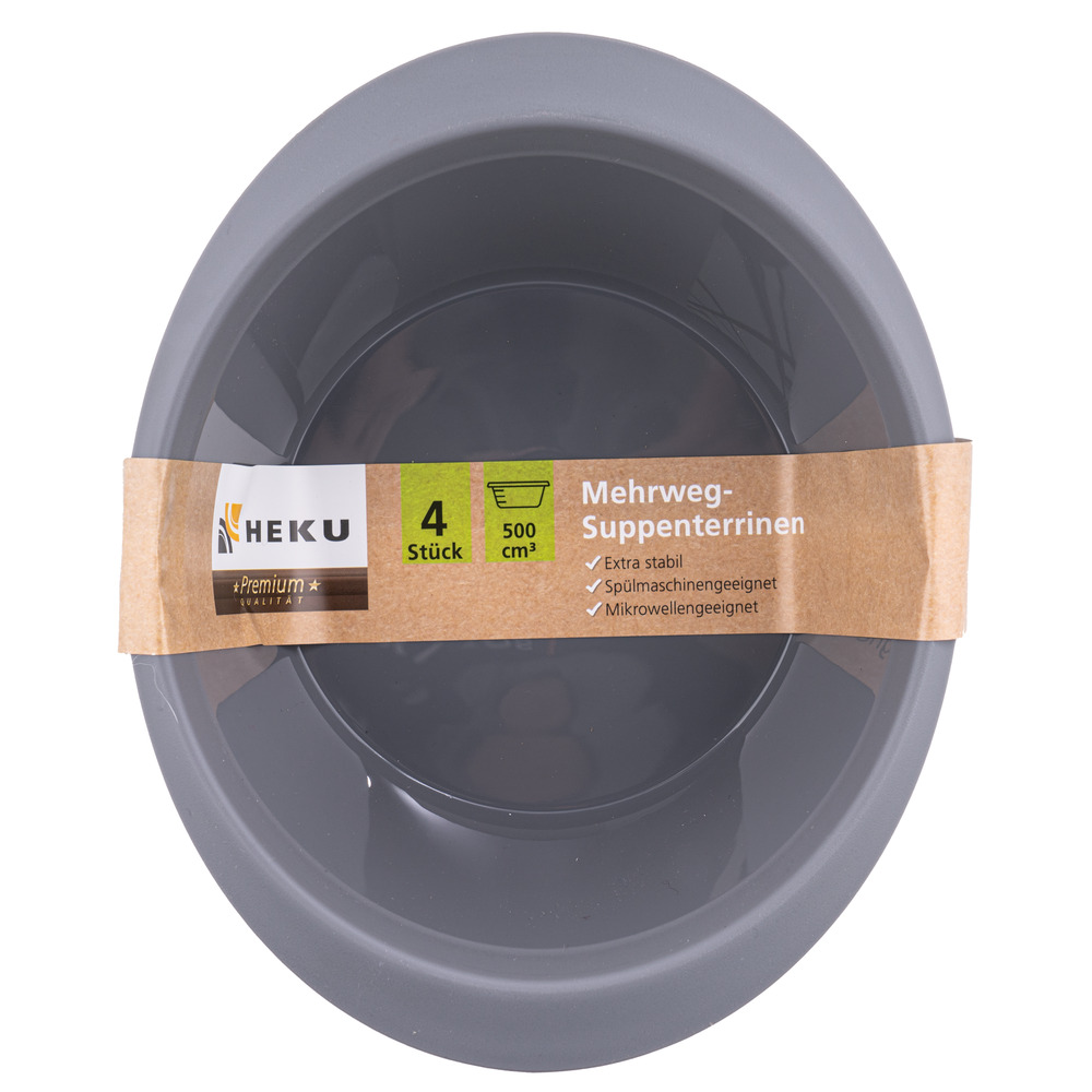 Mehrweg-Suppensch&uuml;sseln 500ml in Grau image number 2