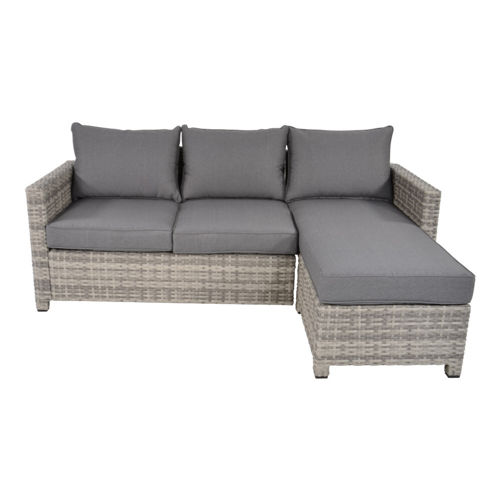 Eckbank-Lounge "Valencia Smoke" mit Aluminiumgestell B-Ware image number 1