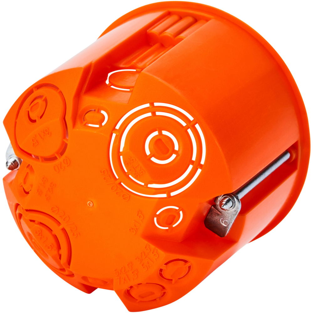 Hohlwand-Schalterdose &Oslash; 68 mm x T 61 mm orange image number 1