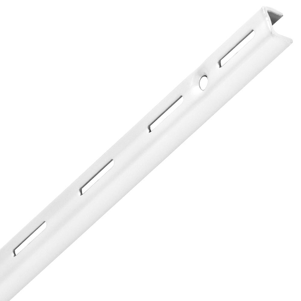 Regalwandschiene 1-reihig 995 mm aus Stahl in wei&szlig;
