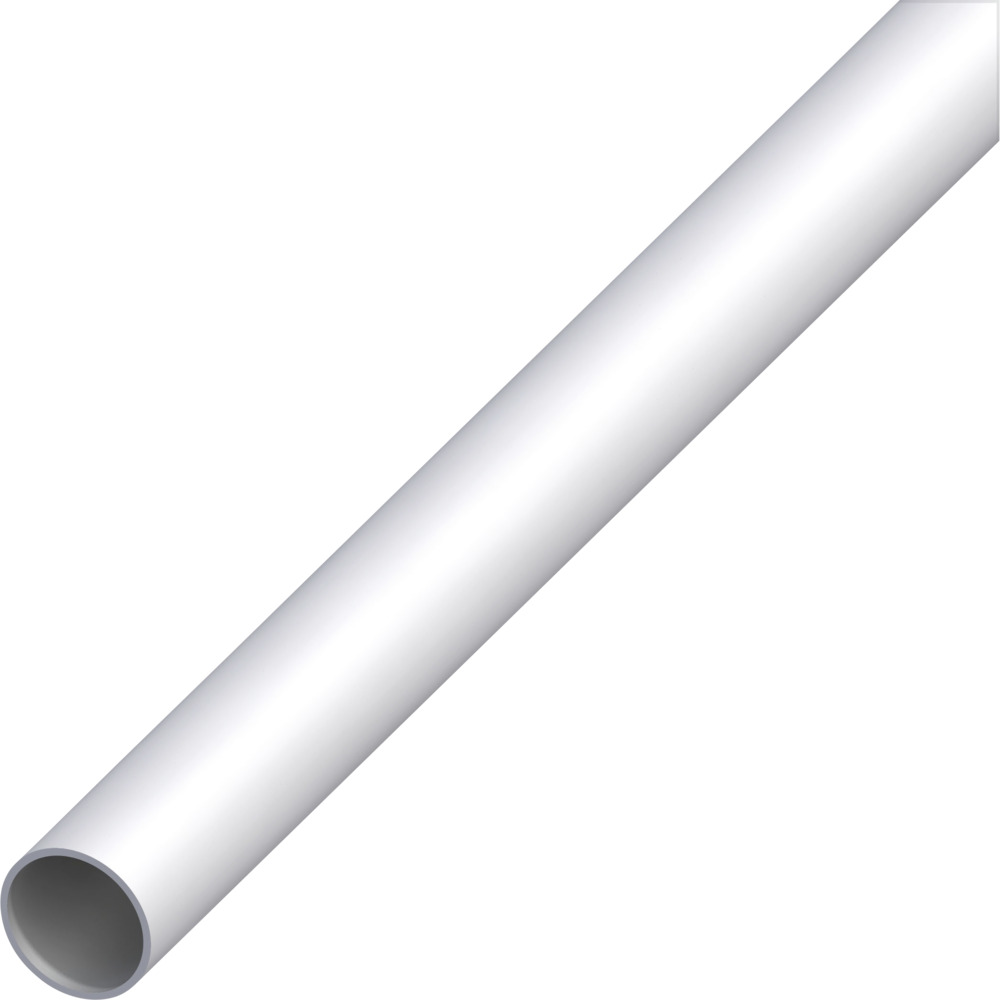 Alu Rundrohr 12x1 mm, 2 m silbereloxiert
