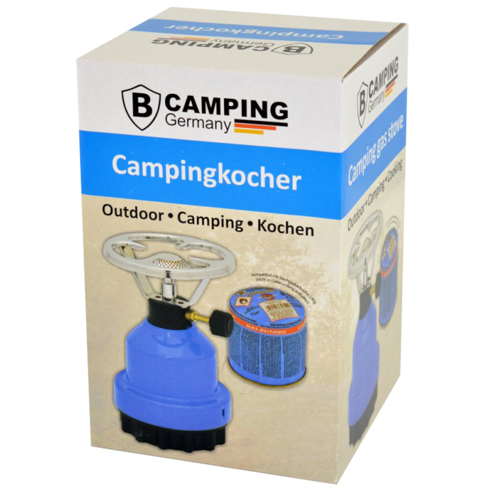 Campingkocher 18,6 x 12,2 cm aus Metall in f&uuml;r 190 g Butangaskartuschen image number 3