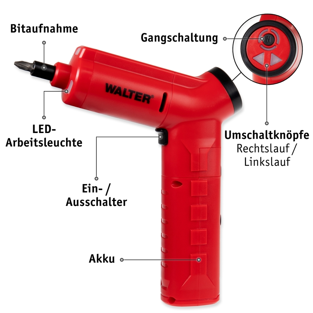 WALTER 3in1 Akku Multitool - B-Ware image number 4