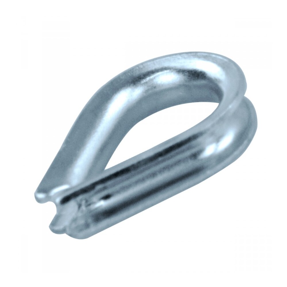 Kausche 6 mm DIN6899 aus verzinktem Stahl