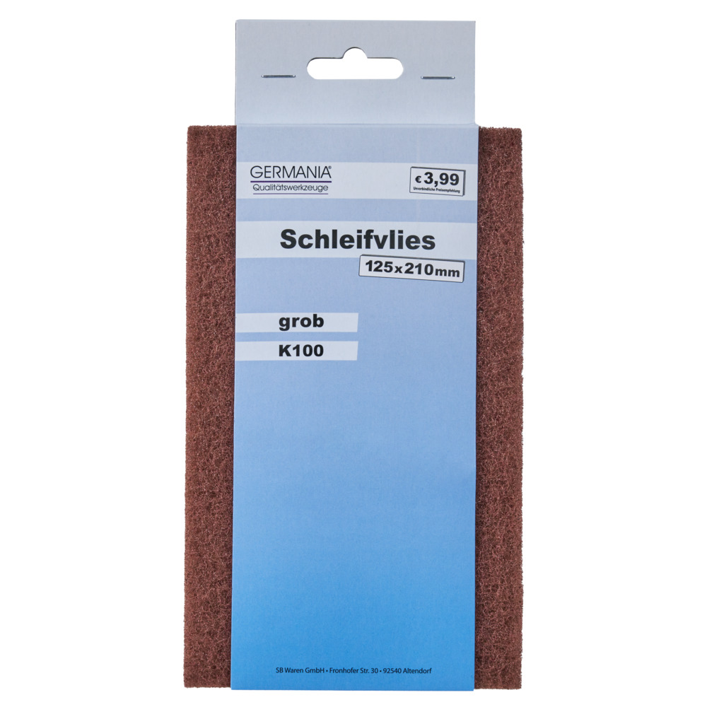 GERMANIA&reg; Schleifvlies K100 grob 125 x 210 mm