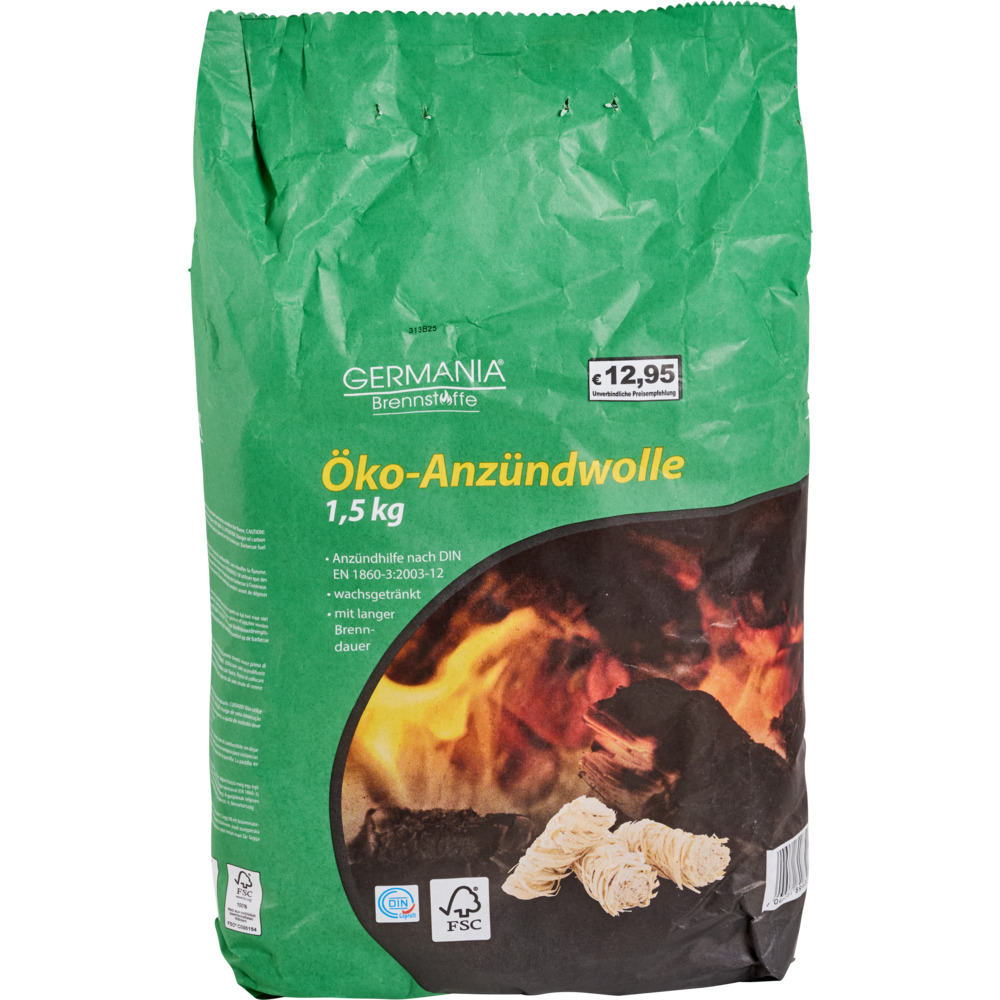 &Ouml;ko-Anz&uuml;ndwolle 1,5 kg Feueranz&uuml;nder image number 1