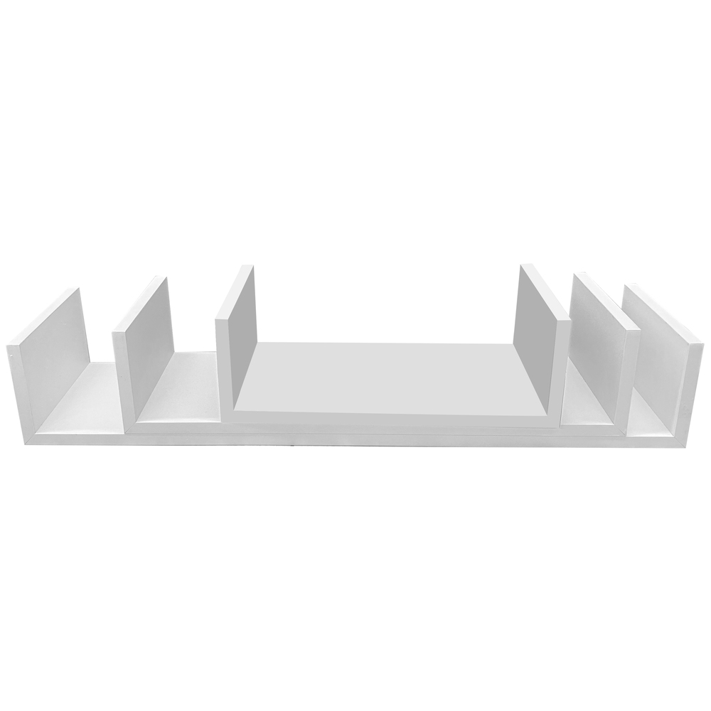 Wandregal 3er-Set wei&szlig; 30/45/60 x 15 x 10 cm image number 1
