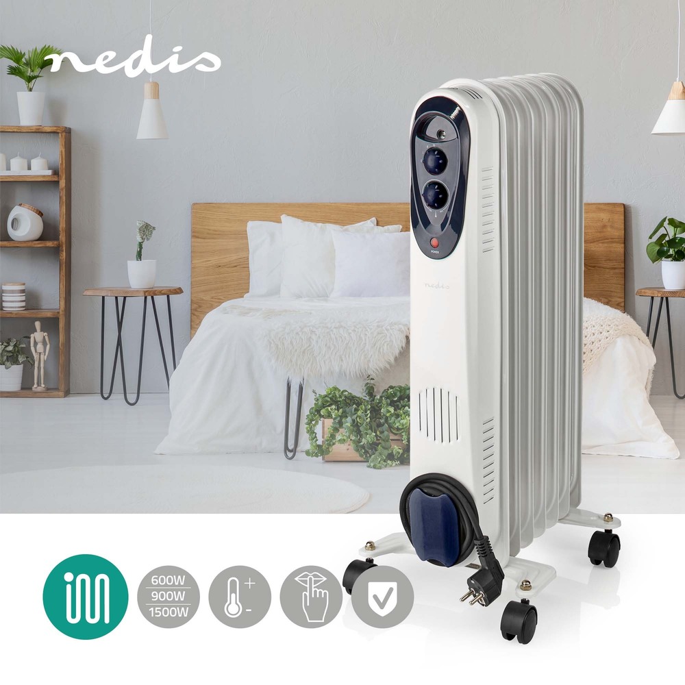 mobiler &Ouml;l-Radiator mit 3 Leistungsstufen 600-1500 W image number 5