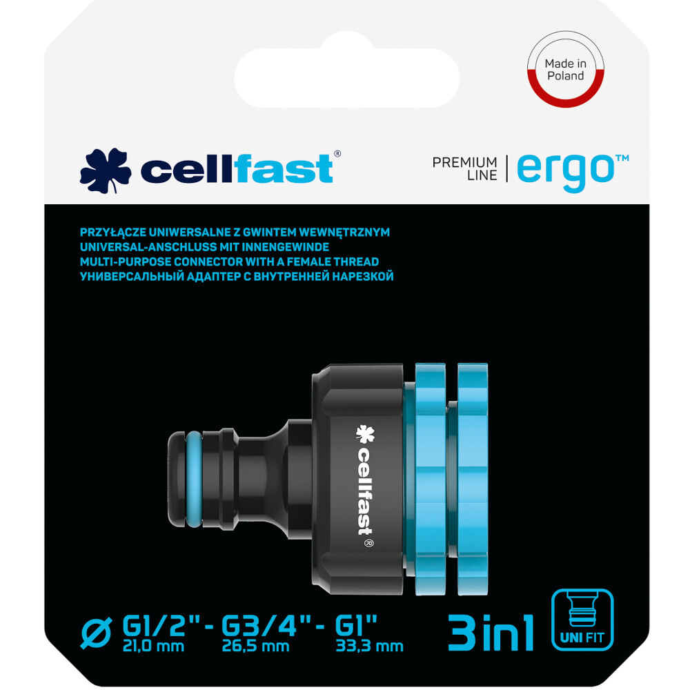 Universal Wasserhahnanschluss ERGO&trade; 1/2"- 3/4" - 1" image number 1