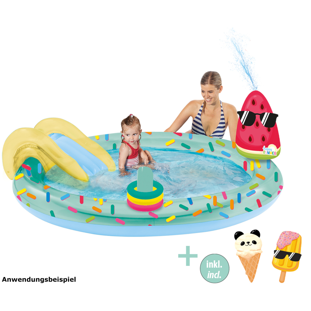 Spielcenter "Eis" mit Rutsche 198 x 150 x 18 cm