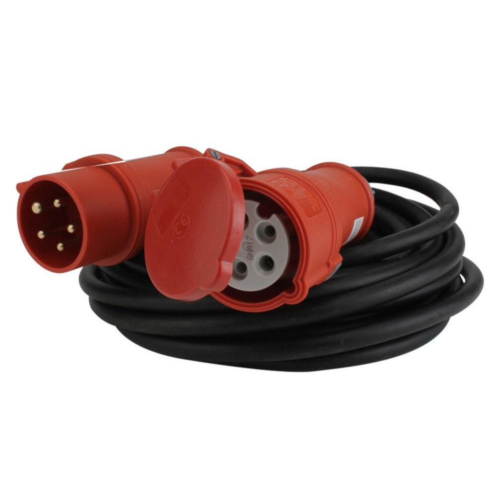 CEE Verl&auml;ngerung 5-polig 10m 16A 400V IP44 schwarz