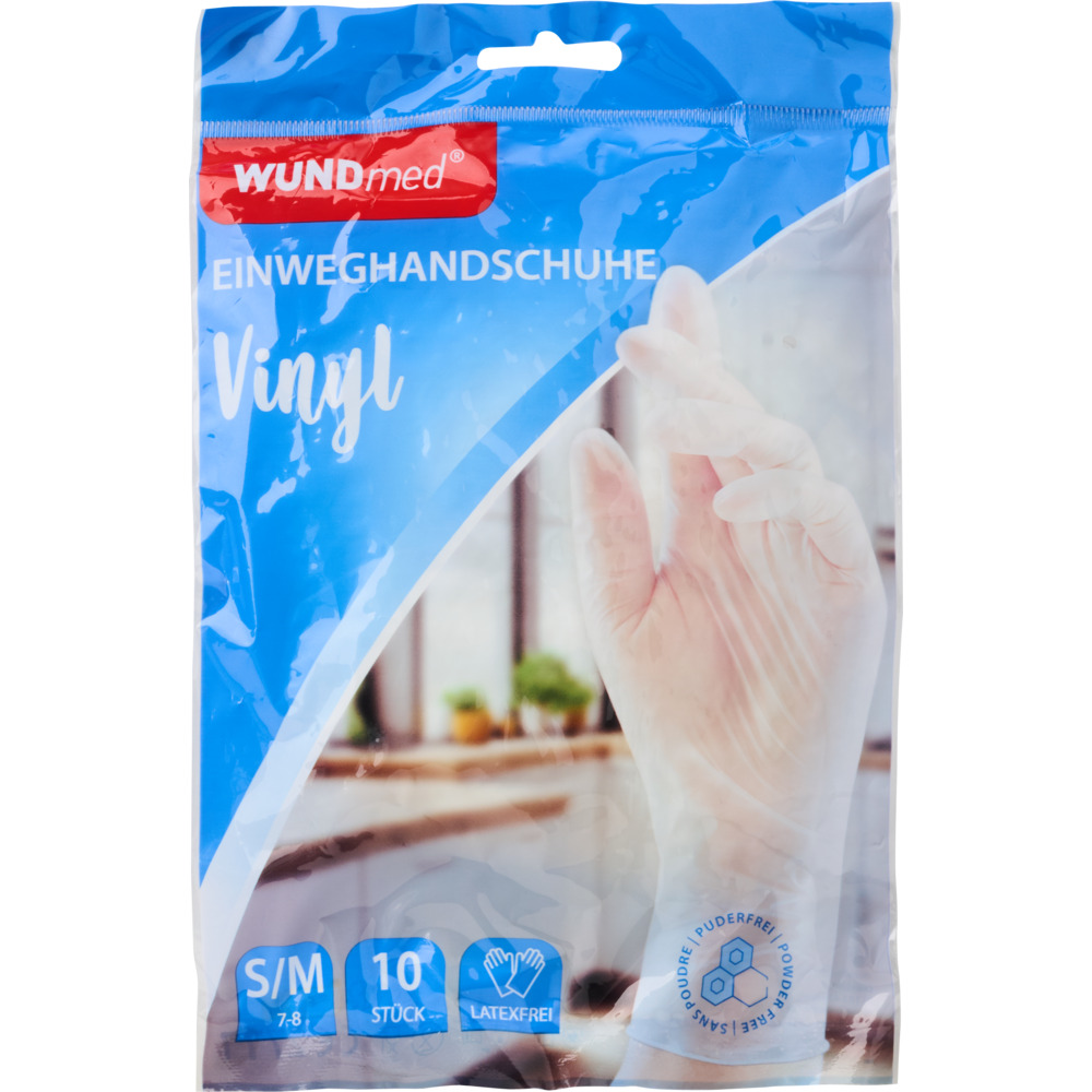 WUNDmed&reg; Einmalhandschuhe Vinyl Gr. S/M, 10 St&uuml;ck