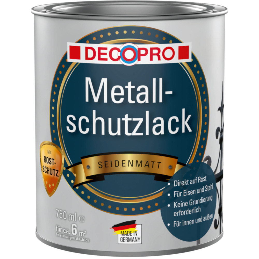 DECOPRO Metallschutzlack 750 ml in Anthrazit, seidenmatt