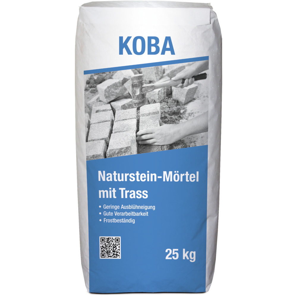 KOBA Naturstein-M&ouml;rtel mit Trass 25 kg