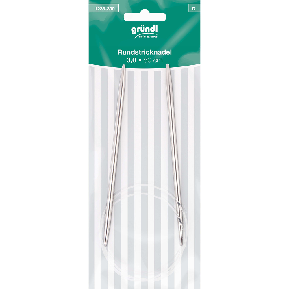 Rundstricknadeln 3 mm 80 cm