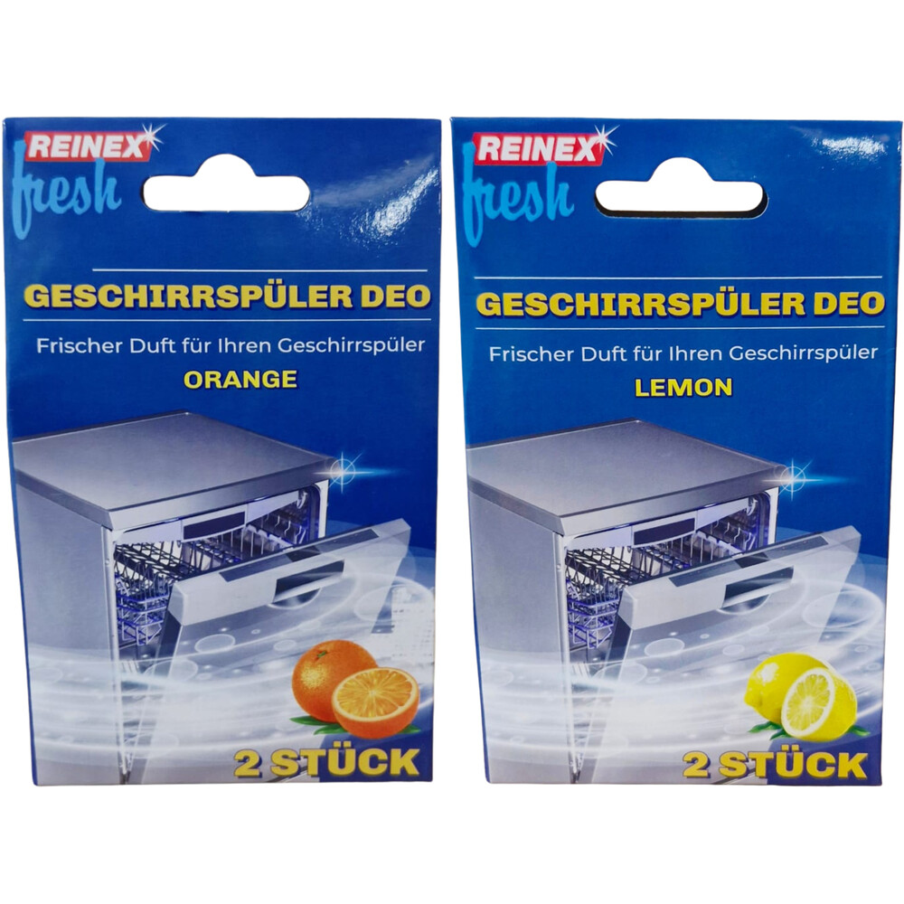Geschirrsp&uuml;ler Deo 2er Set  Lemon Orange extra stark