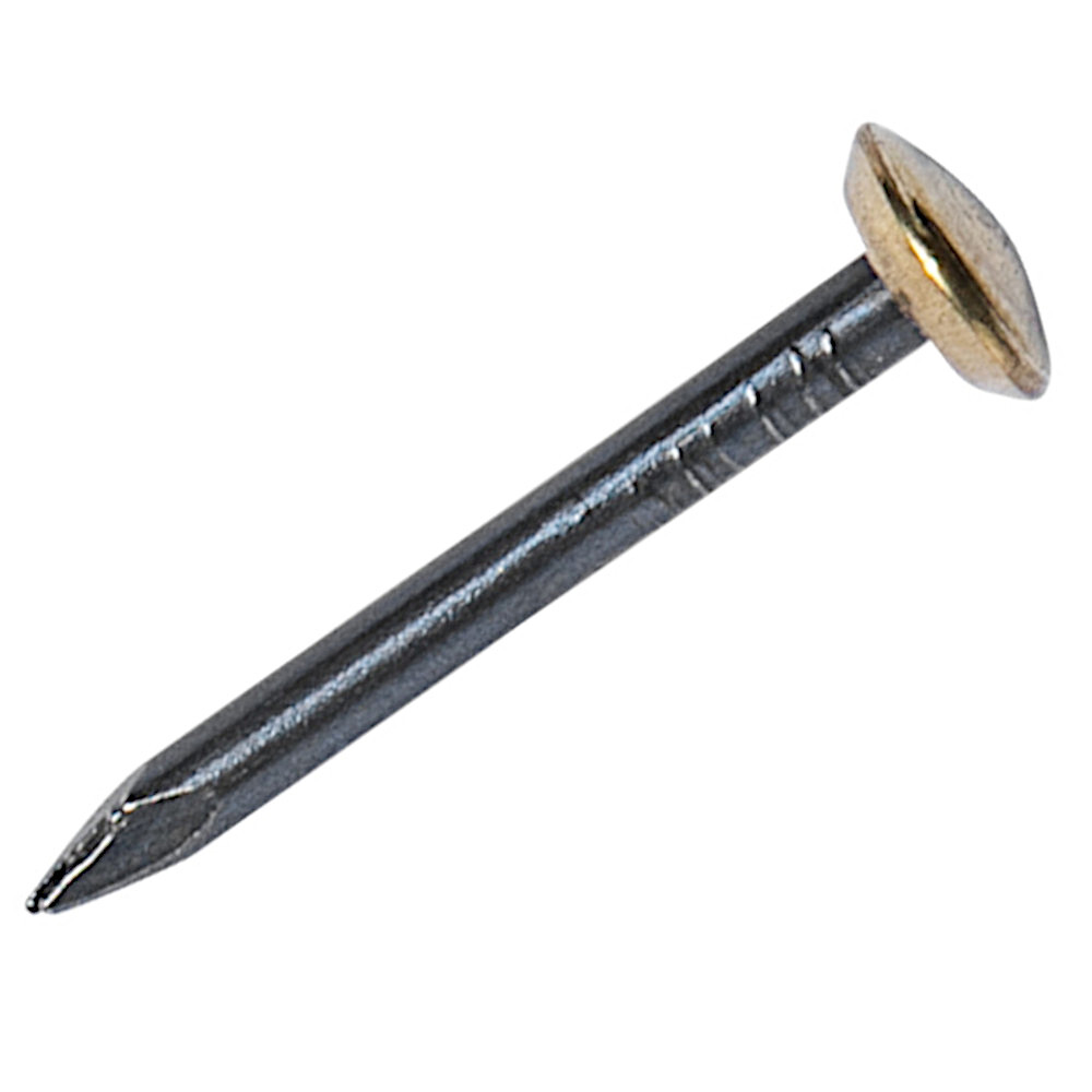 Stahln&auml;gel mit Messing-Kopf gebl&auml;ut 2,0 x 20 mm 10 St&uuml;ck